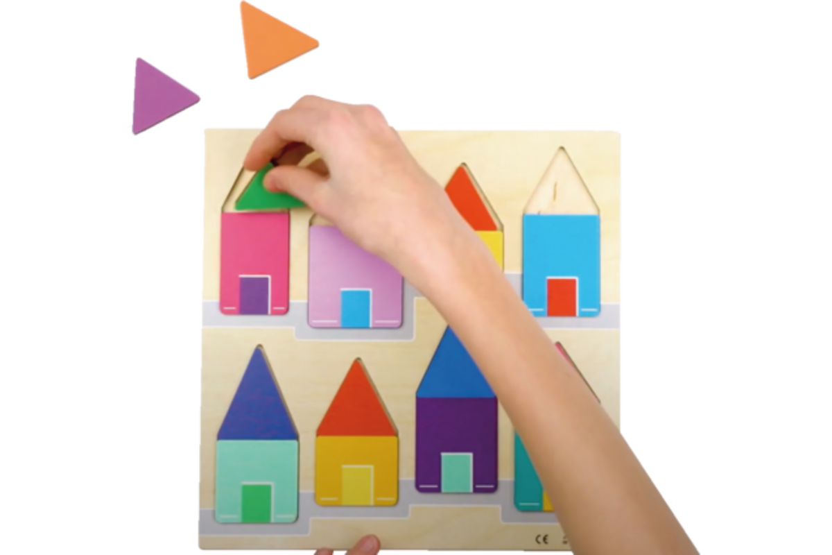 Rolf Puzzels - Reliëfpuzzelserie: ontdek de kleur en grootte, 2 stuk