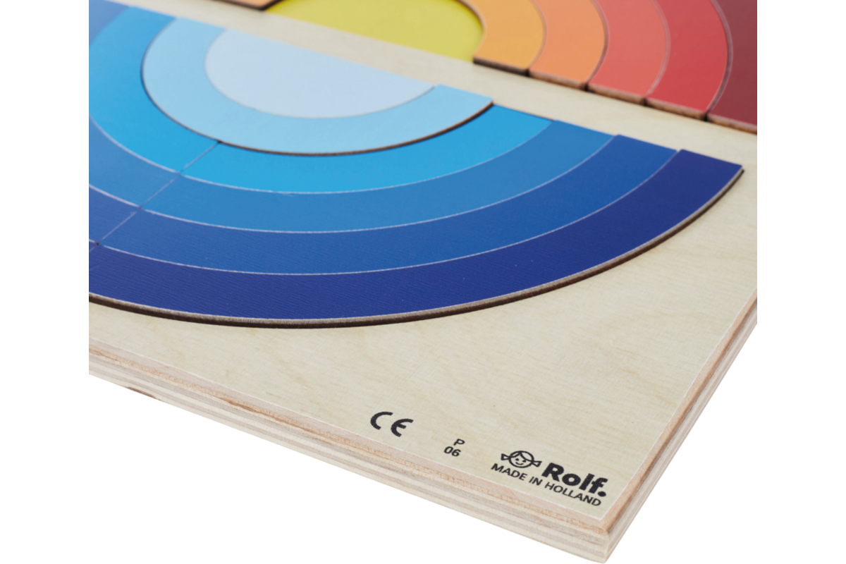 Rolf Puzzels - Reliëfpuzzelserie: ontdek de kleur en grootte, 2 stuk