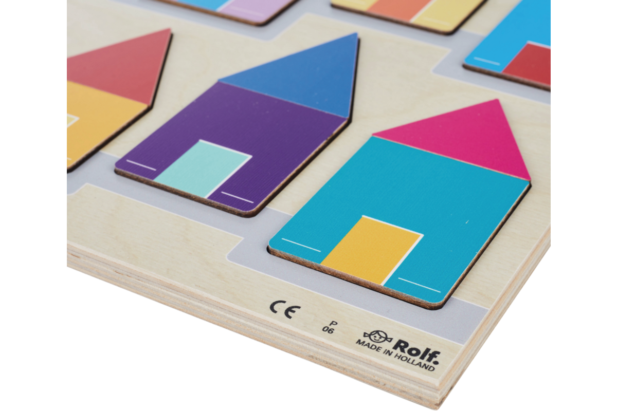 Rolf Puzzels - Reliëfpuzzelserie: ontdek de kleur en grootte, 2 stuk