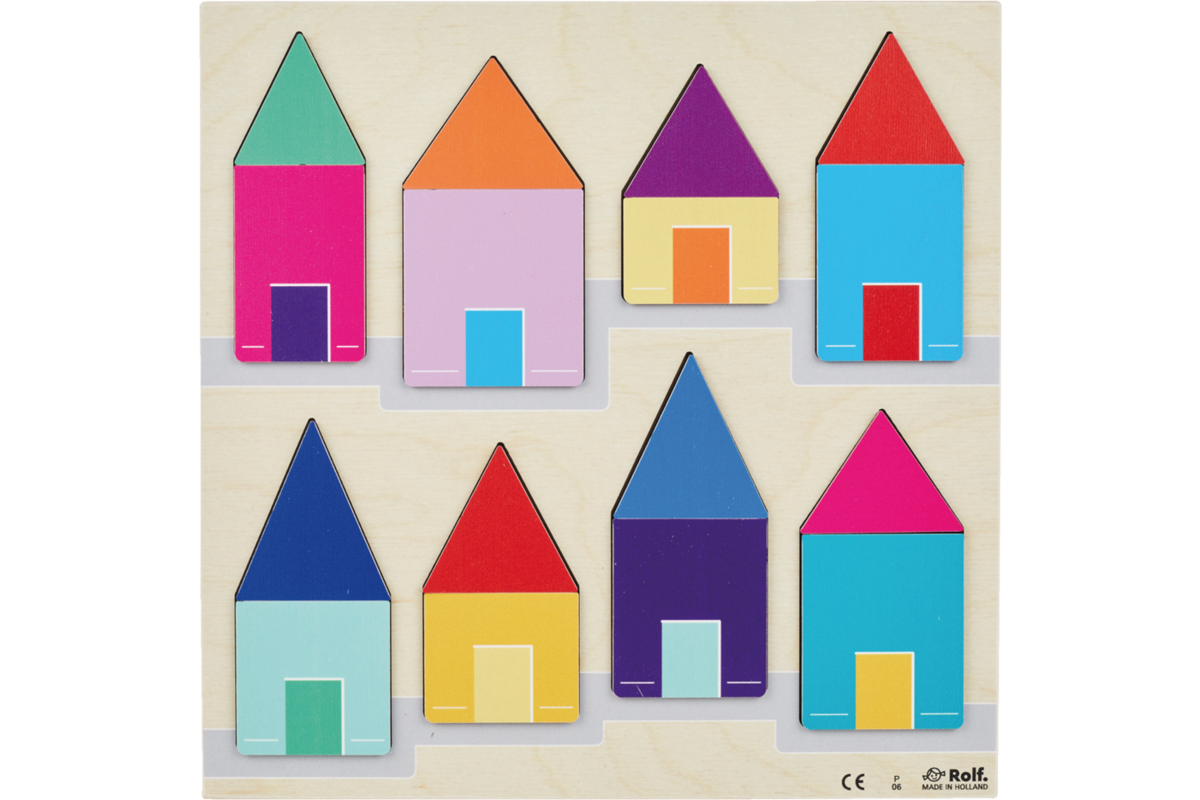 Rolf Puzzels - Reliëfpuzzelserie: ontdek de kleur en grootte, 2 stuk