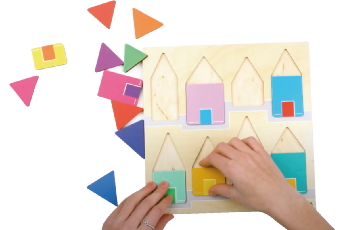 Rolf Puzzels - Reliëfpuzzelserie: ontdek de kleur en grootte, 2 stuk