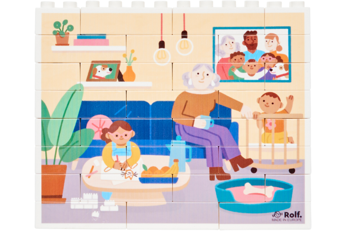 Rolf More - Verticale puzzel woonkamer