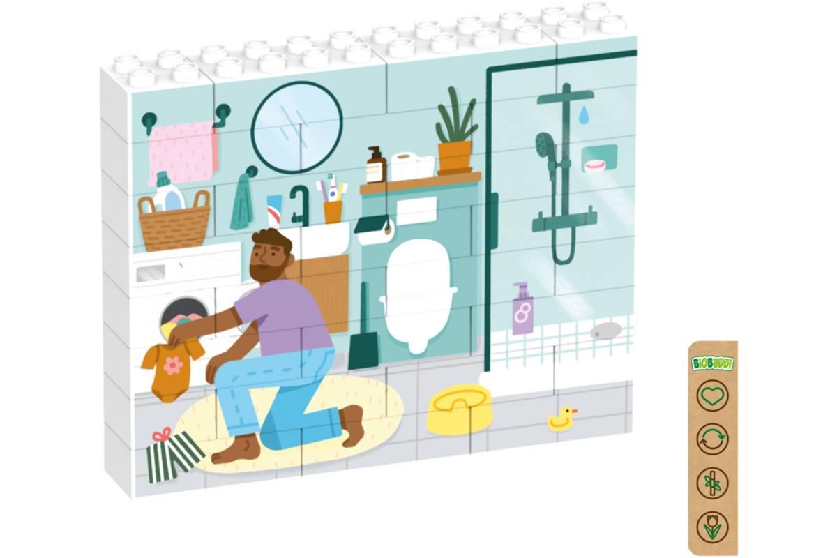 Rolf More - Verticale puzzel Badkamer