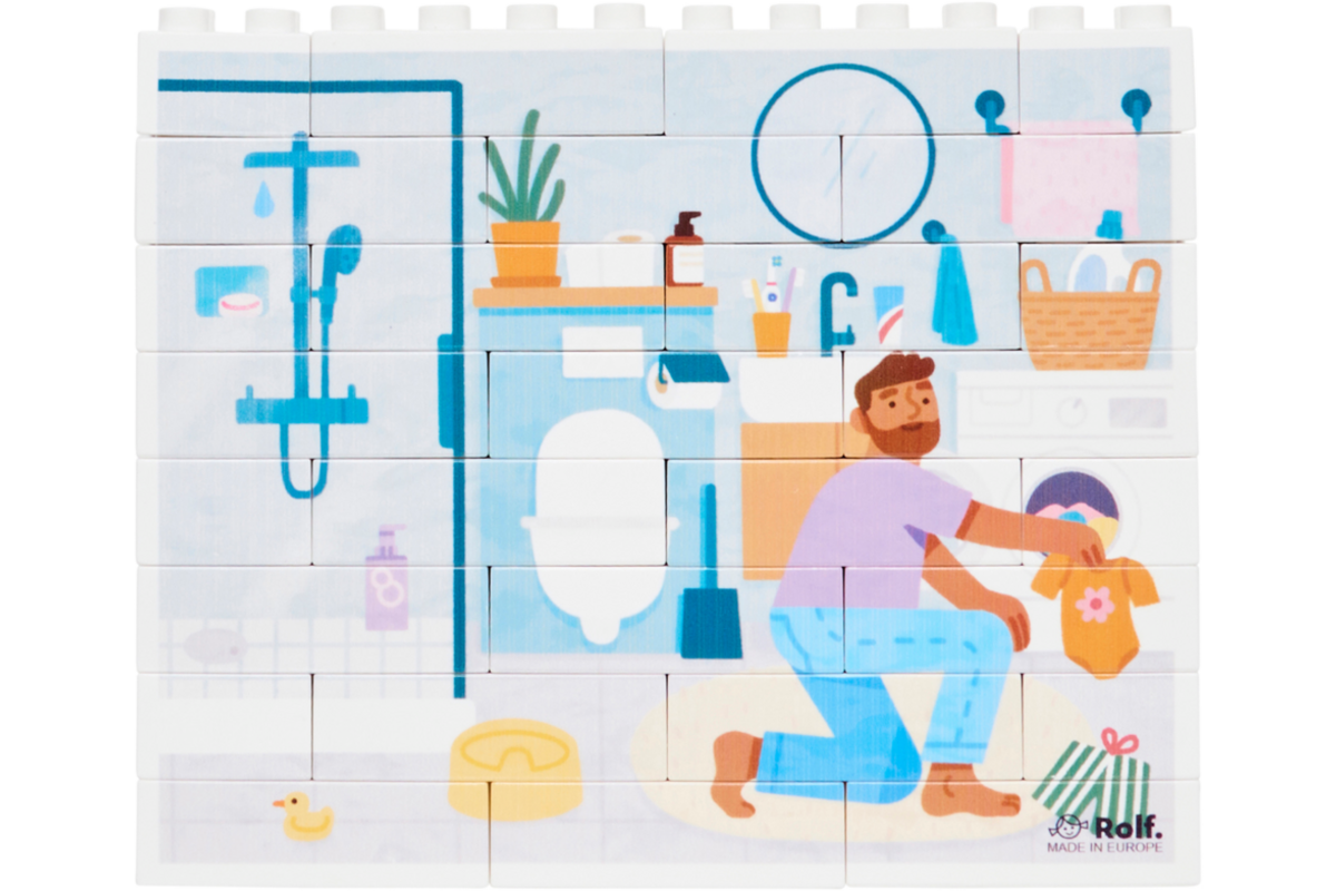 Rolf More - Verticale puzzel Badkamer