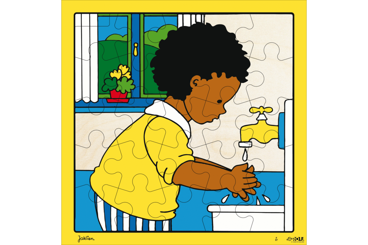 Rolf Puzzels - Puzzel handen wassen, 25 stukjes
