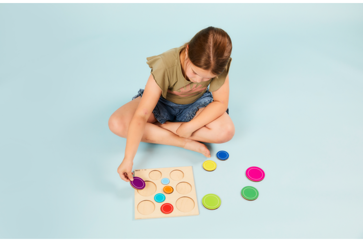 Rolf Puzzels - Reliëfpuzzel ontdek de grootte - bubbels - 10 stukjes