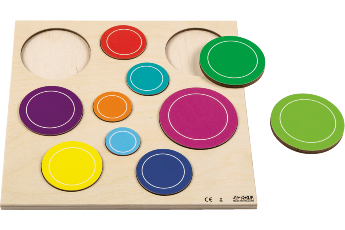 Rolf Puzzels - Reliëfpuzzel ontdek de grootte - bubbels - 10 stukjes