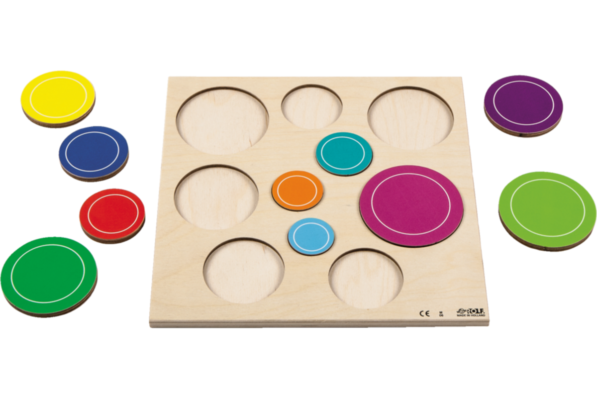 Rolf Puzzels - Reliëfpuzzelserie ontdek de grootte, 2 stuks