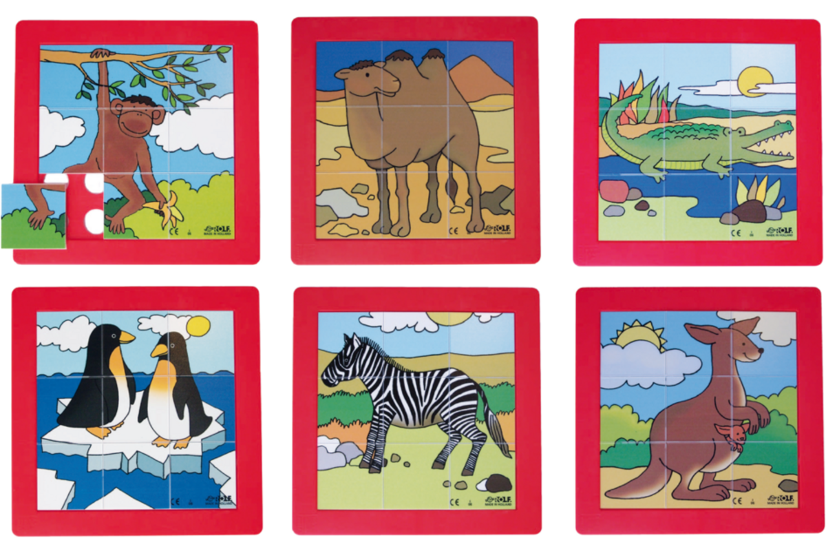 Rolf Puzzels - Puzzelserie dierentuindieren, kunststof
