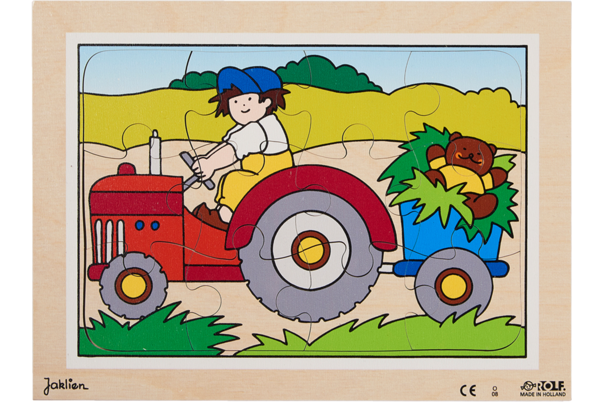 Rolf Puzzels - Puzzelserie transport 1, 12 stukjes per puzzel