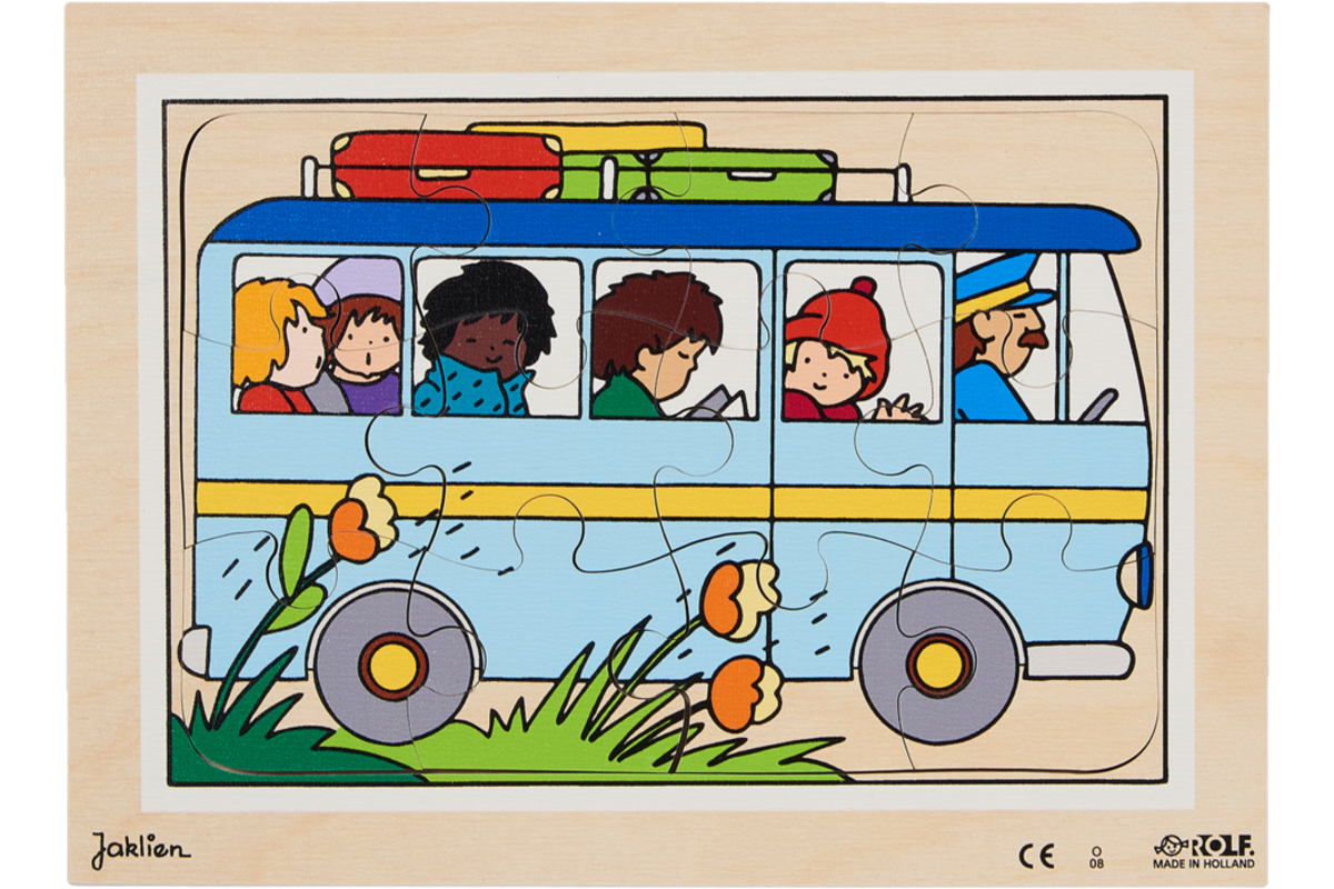 Rolf Puzzels - Puzzelserie transport 1, 12 stukjes per puzzel