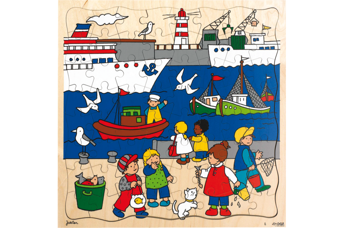 Rolf Puzzels - Puzzel zeehaven, 64 stukjes