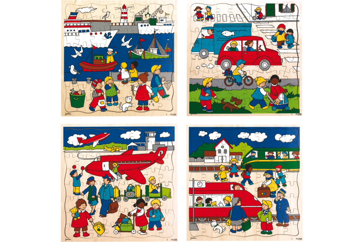 Rolf Puzzels - Puzzelserie vervoer, 64 stukjes,