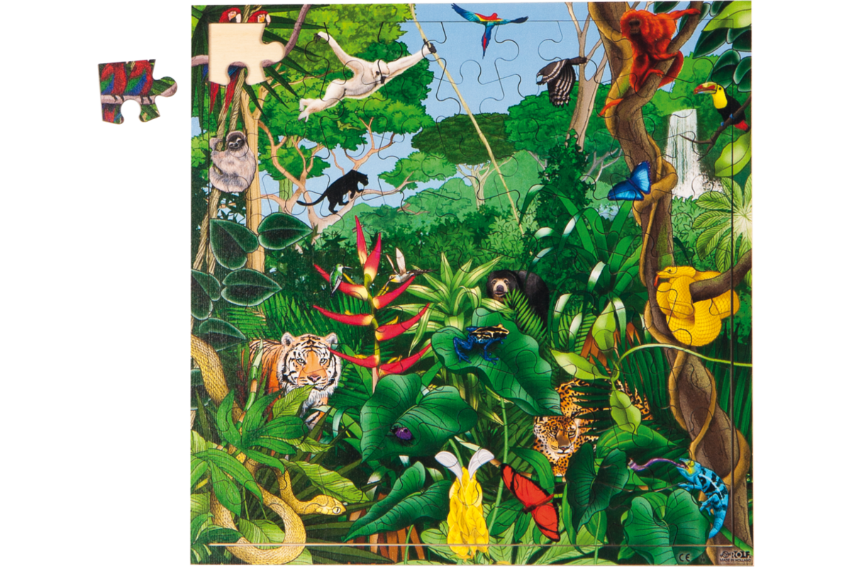 Rolf Connect - Puzzel Regenwoud 37,5x37,5 cm, 81 stukjes