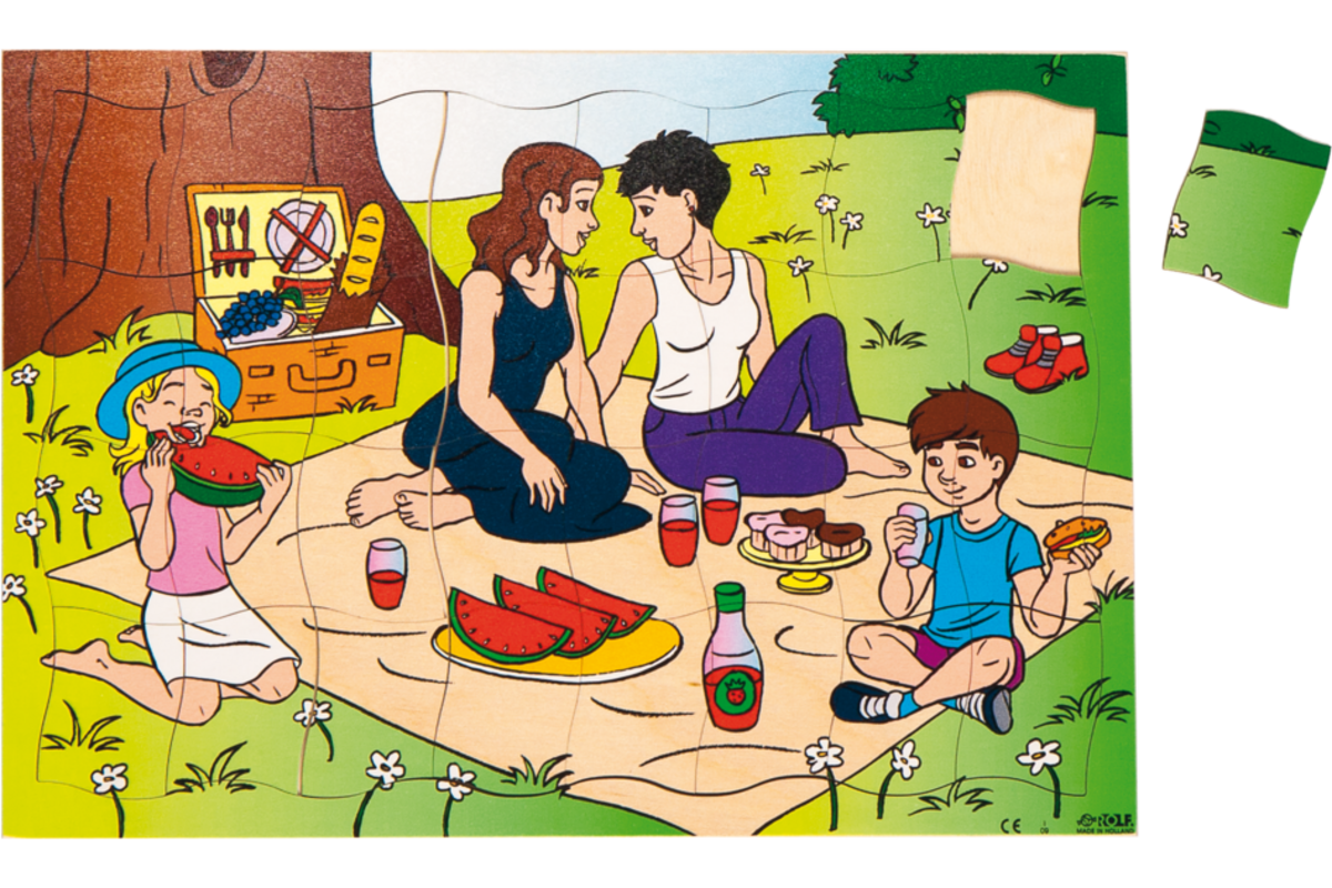 Rolf Puzzels - Puzzel aan het picknicken, 32 stukjes