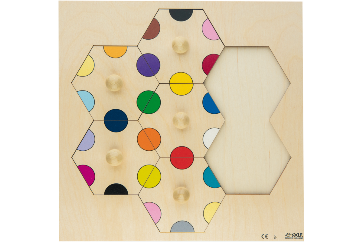 Rolf Puzzels - Carrousel puzzel kleuren, 7 stukjes