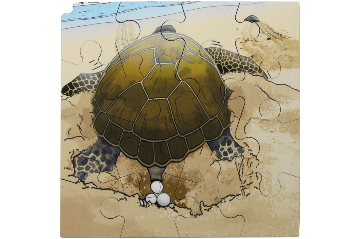 Rolf Connect - Groeipuzzel schildpad 28 x 28 cm 4-lagen 86 stukjes