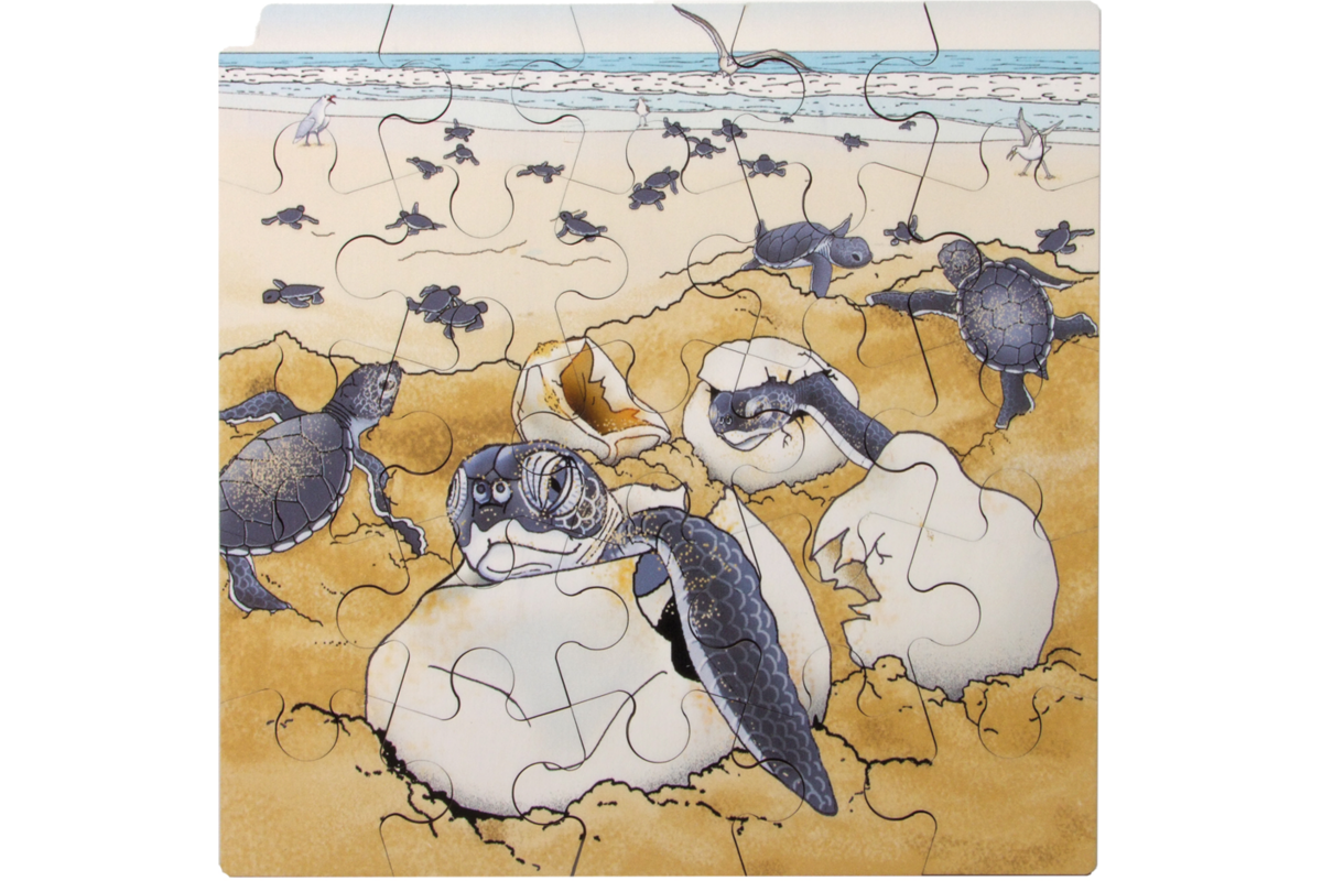 Rolf Connect - Groeipuzzel schildpad 28 x 28 cm 4-lagen 86 stukjes