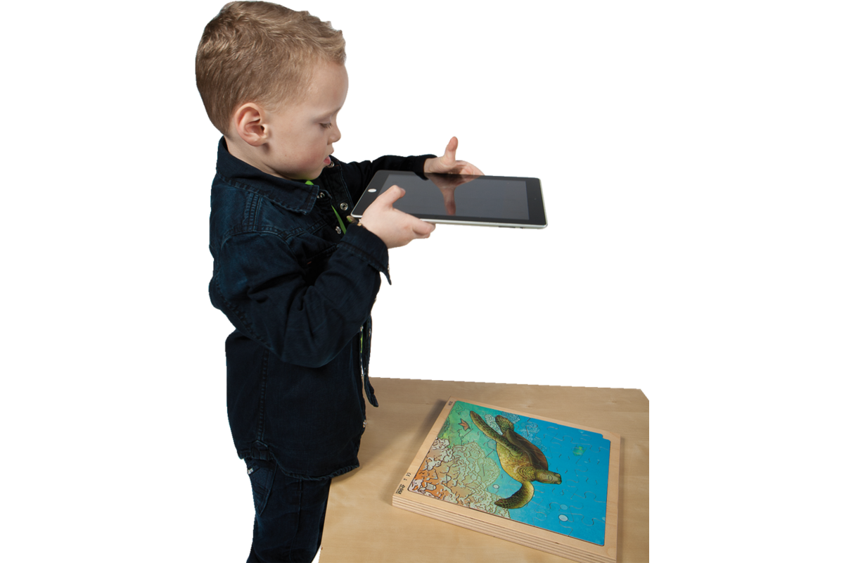 Rolf Connect - Groeipuzzel kikker 28 x 28 cm 4 lagen 86 stukjes