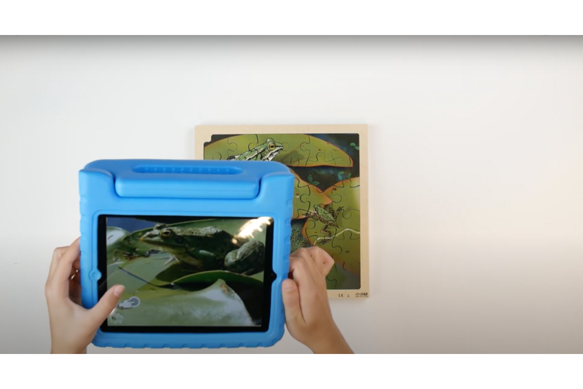 Rolf Connect - Groeipuzzel kikker 28 x 28 cm 4 lagen 86 stukjes