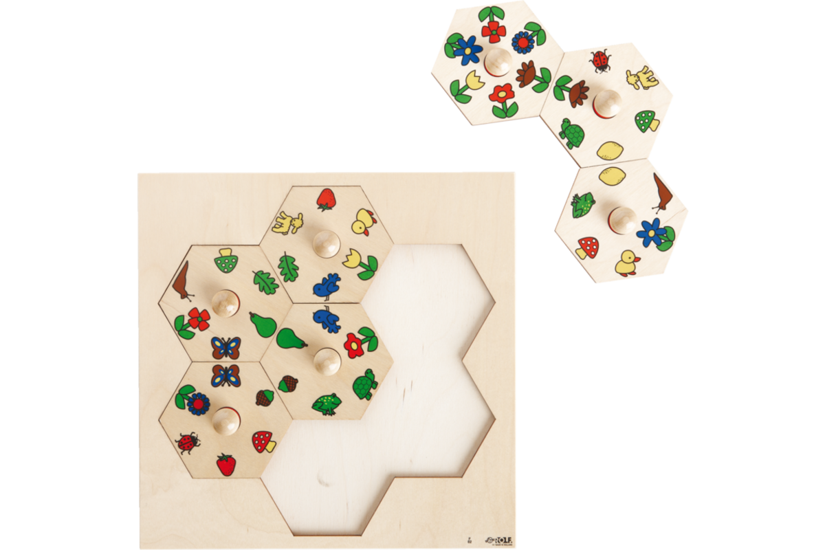Rolf Puzzels - Carrousel puzzel natuur, 7 stukjes