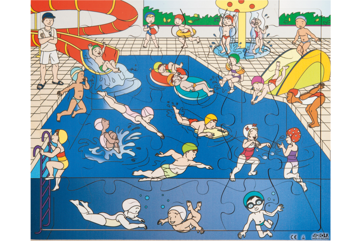 Rolf Puzzels - Puzzel zwembad, 30 stukjes