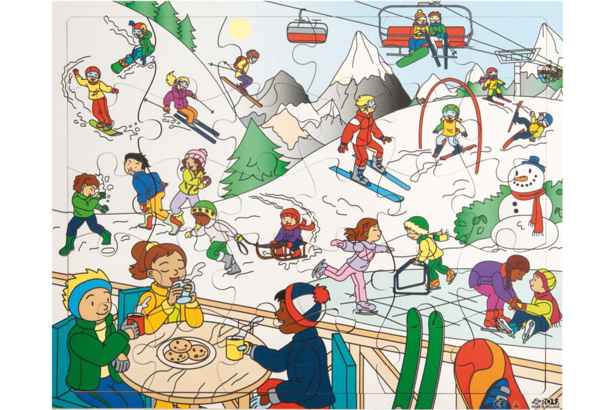 Rolf Puzzels - Puzzel wintersport, 30 stukjes