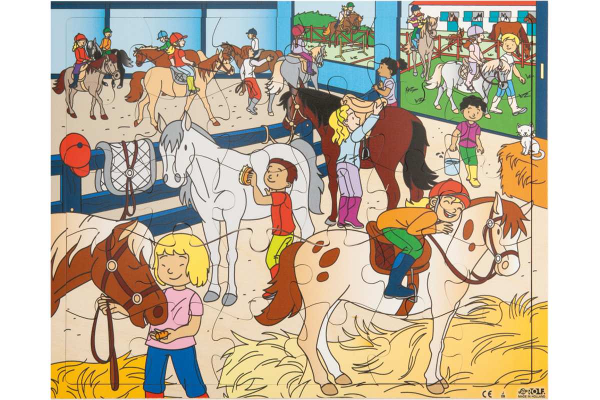 Rolf Puzzels - Puzzel paardrijden, 30 stukjes