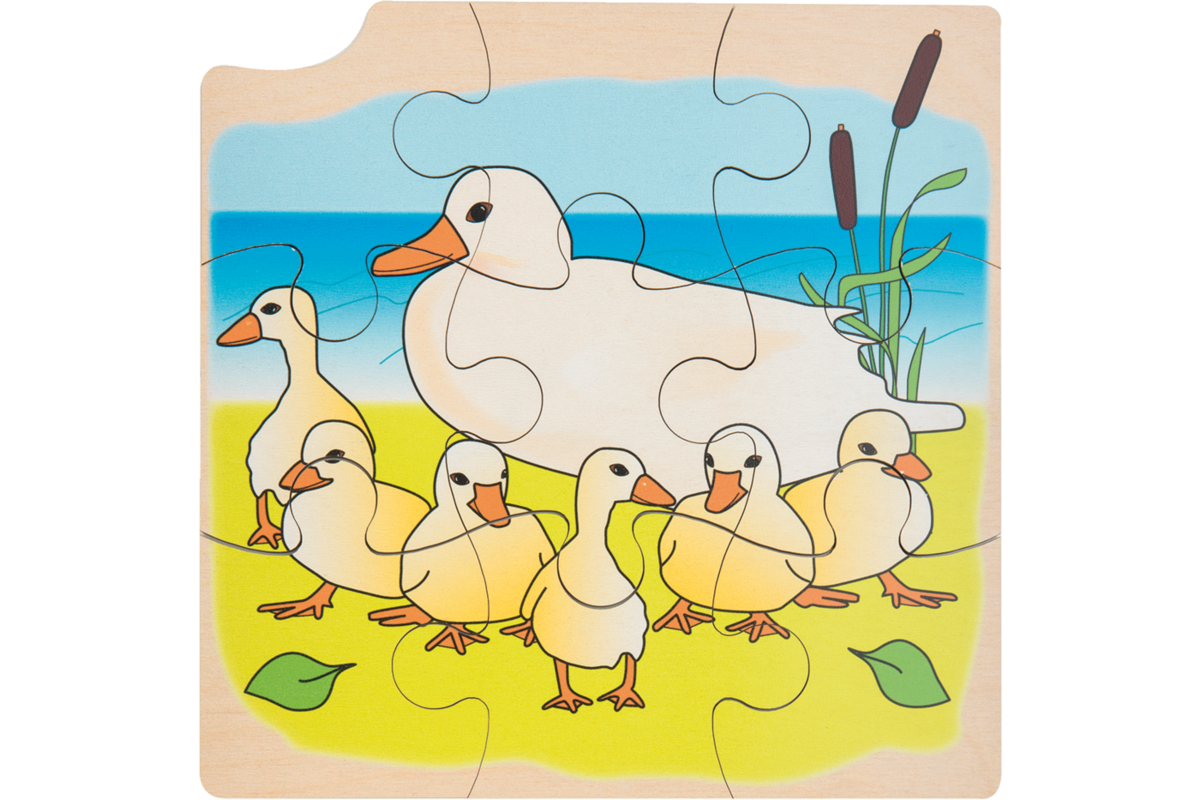 Rolf Puzzels - Groeipuzzel eend, 4 lagen, 36 stukjes