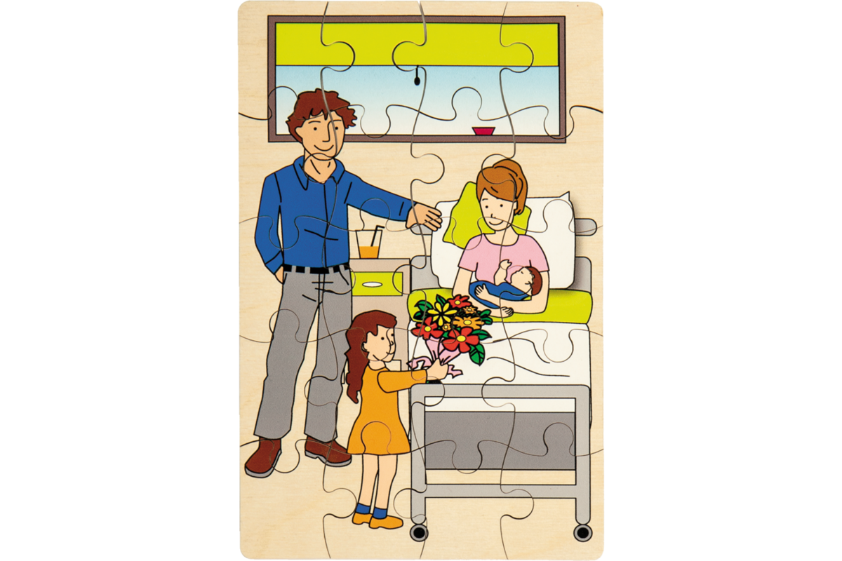 Rolf Puzzels - Groeipuzzel moeder en baby, 42 stukjes