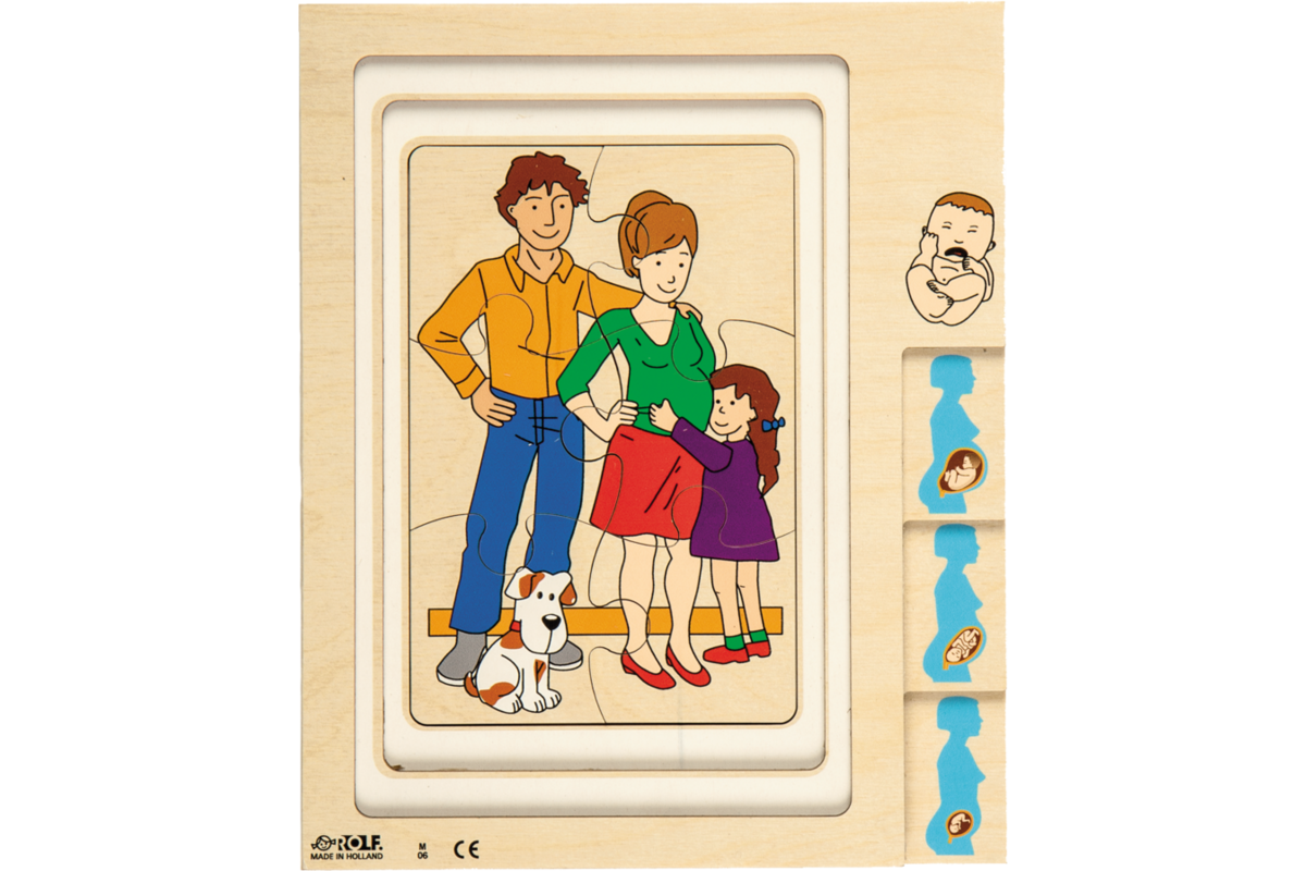 Rolf Puzzels - Groeipuzzel moeder en baby, 42 stukjes