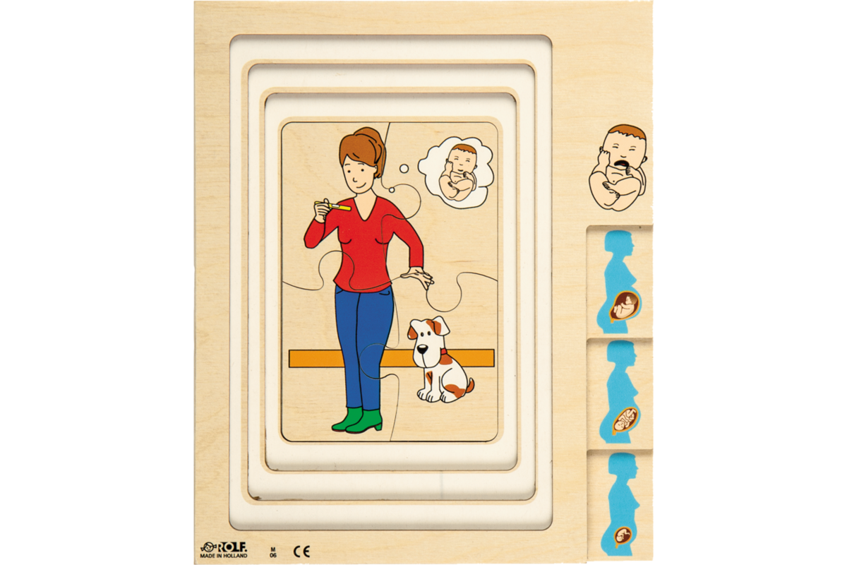 Rolf Puzzels - Groeipuzzel moeder en baby, 42 stukjes