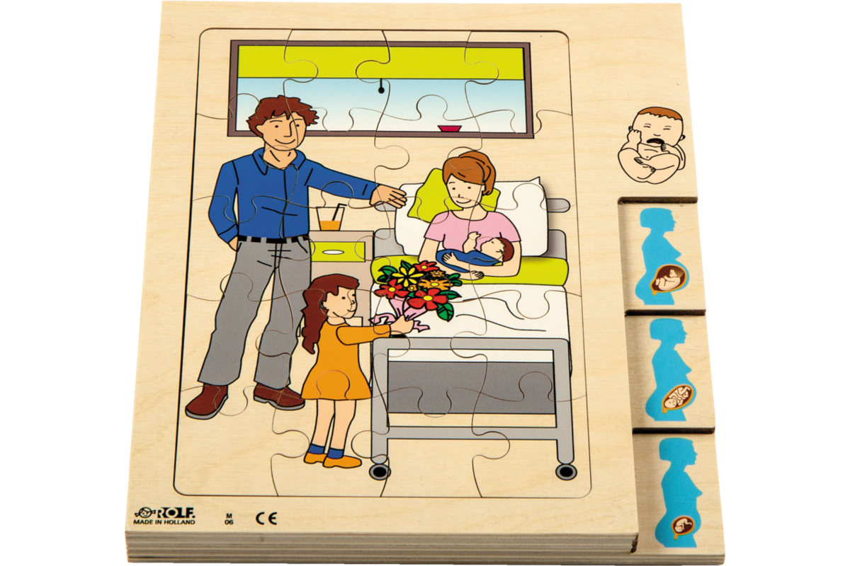 Rolf Puzzels - Groeipuzzel moeder en baby, 42 stukjes