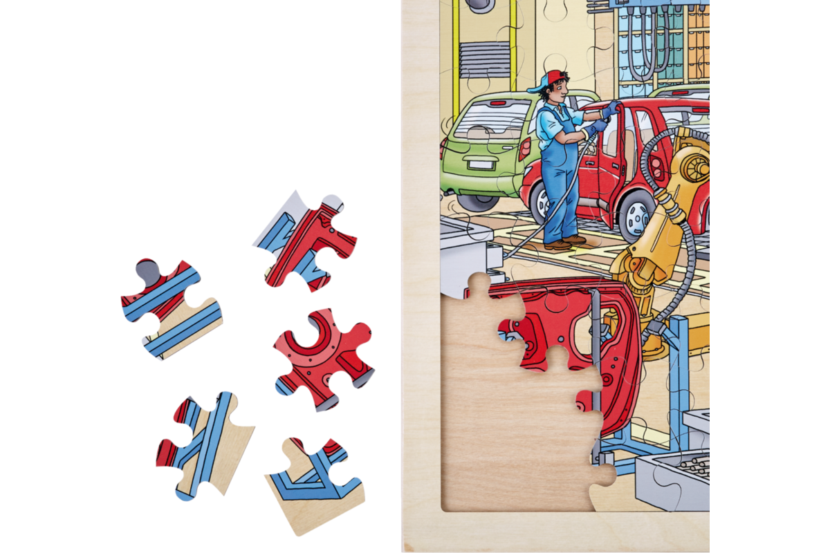 Rolf Puzzels - Techniekpuzzel autoproductie, 120 st.