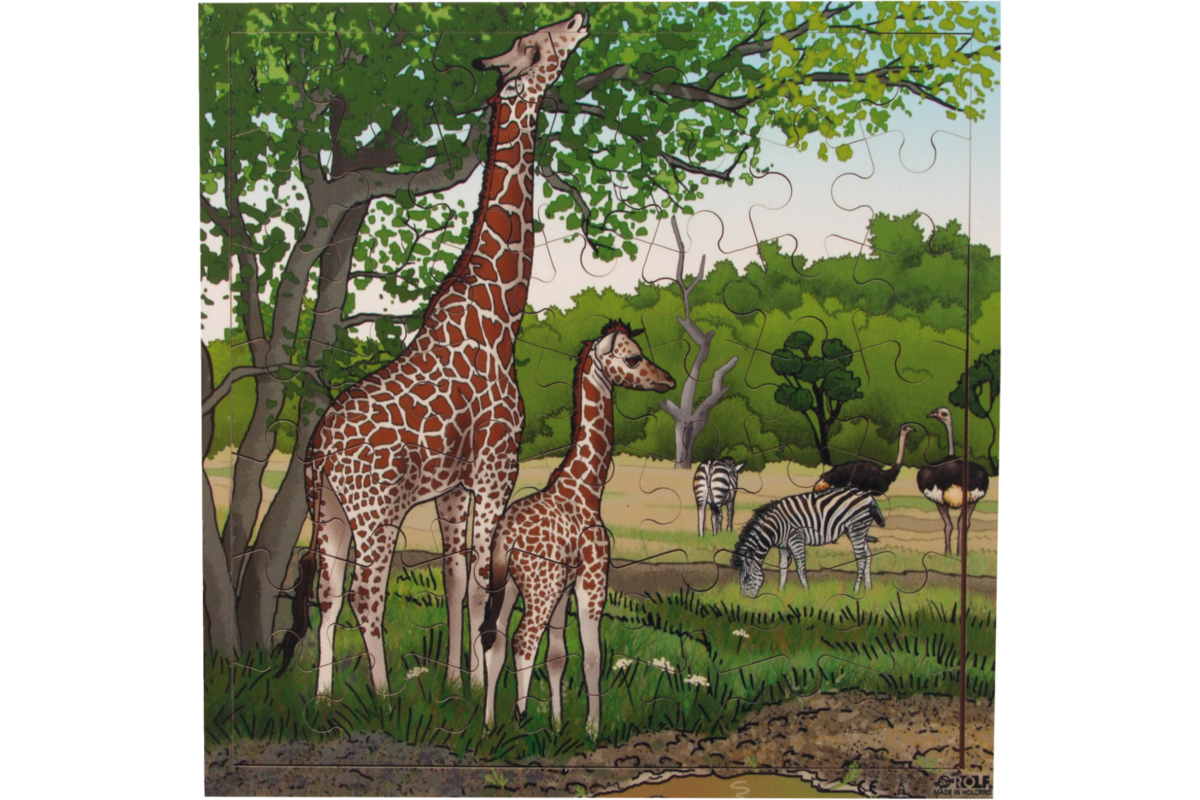 Rolf Puzzels - Puzzel giraffen, 49 stukjes