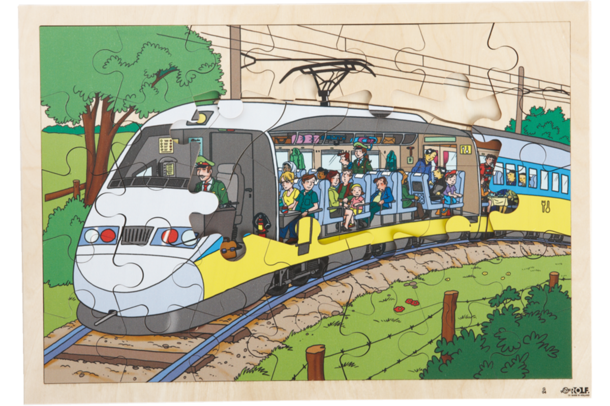 Rolf Puzzels - Inkijkpuzzel trein, 60 stukjes