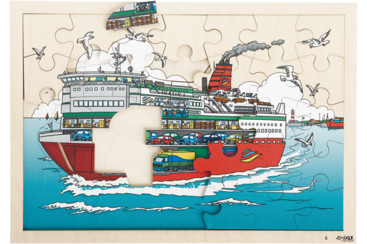 Rolf Puzzels - Inkijkpuzzel ferry, 60 stukjes