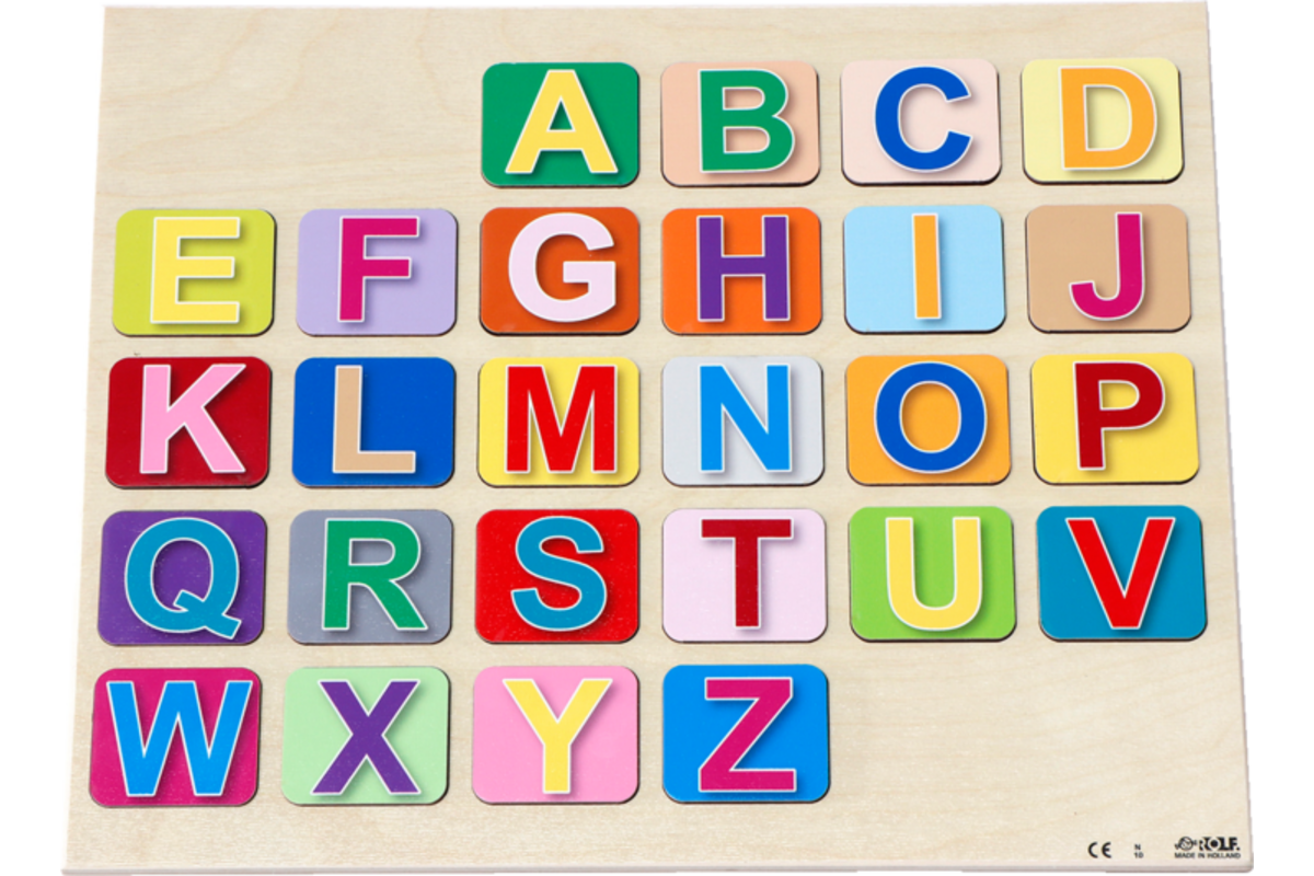 Rolf Puzzels - Puzzelserie van de a-Z spellen (kleine en grote letters), 2 stuks