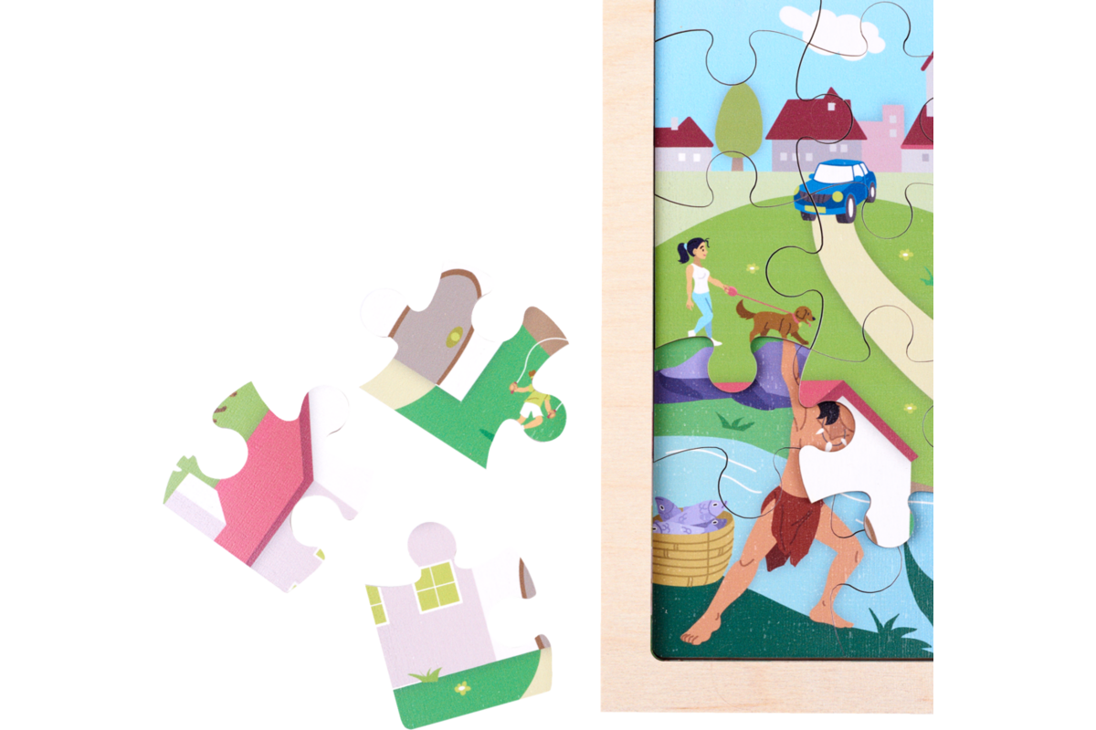 Rolf Puzzels - Groeipuzzel van toen tot straks, 86 stukjes