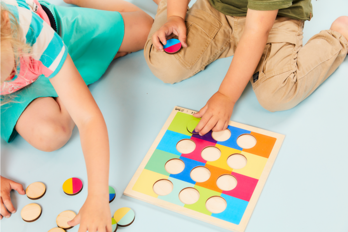 Rolf Puzzels - Reliëfpuzzel kleurenduo’s, 12 stukjes
