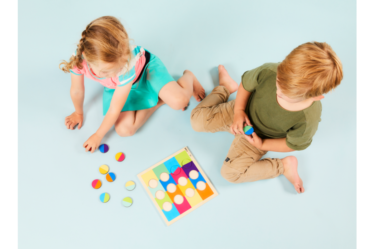 Rolf Puzzels - Reliëfpuzzel kleurenduo’s, 12 stukjes