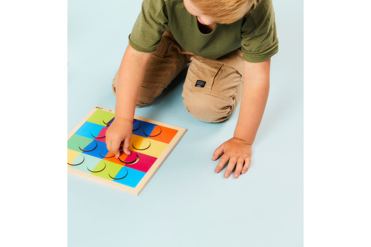 Rolf Puzzels - Reliëfpuzzel kleurenduo’s, 12 stukjes