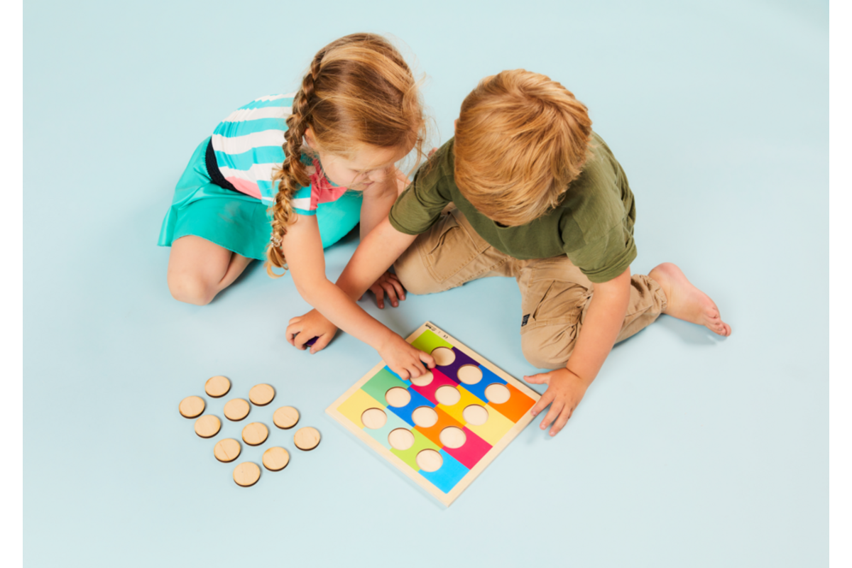 Rolf Puzzels - Reliëfpuzzel kleurenduo’s, 12 stukjes