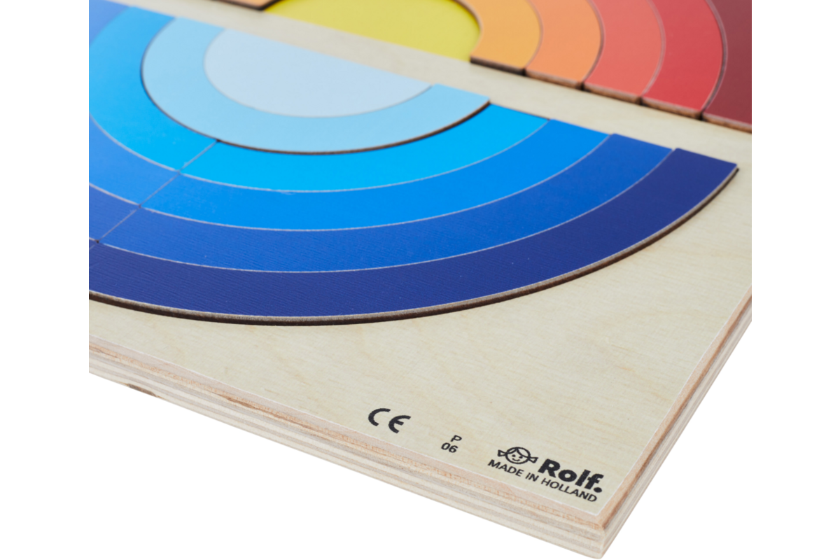 Rolf Puzzels - Reliëfpuzzelserie: ontdek de kleur en grootte, 2 stuk