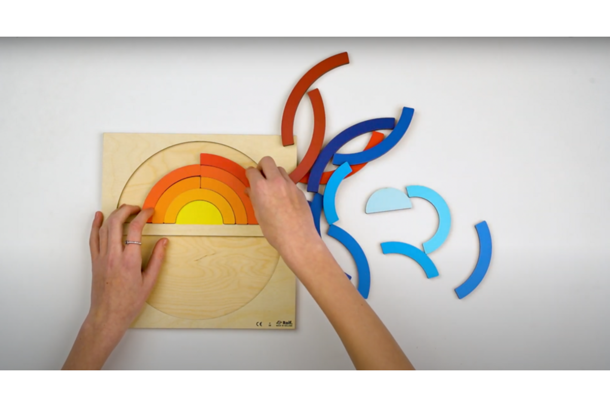 Rolf Puzzels - Reliëfpuzzel ontdek de grootte: zonsondergang, 19 stukjes