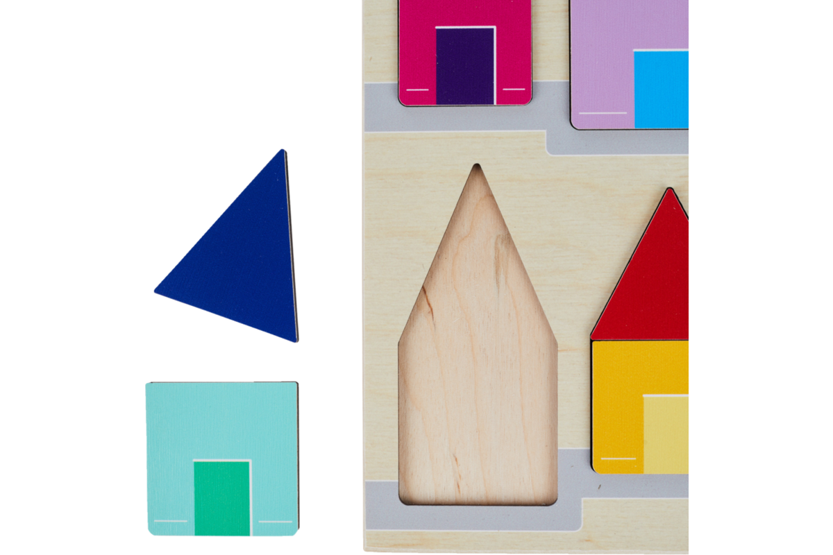 Rolf Puzzels - Reliëfpuzzelserie: ontdek de kleur en grootte, 2 stuk