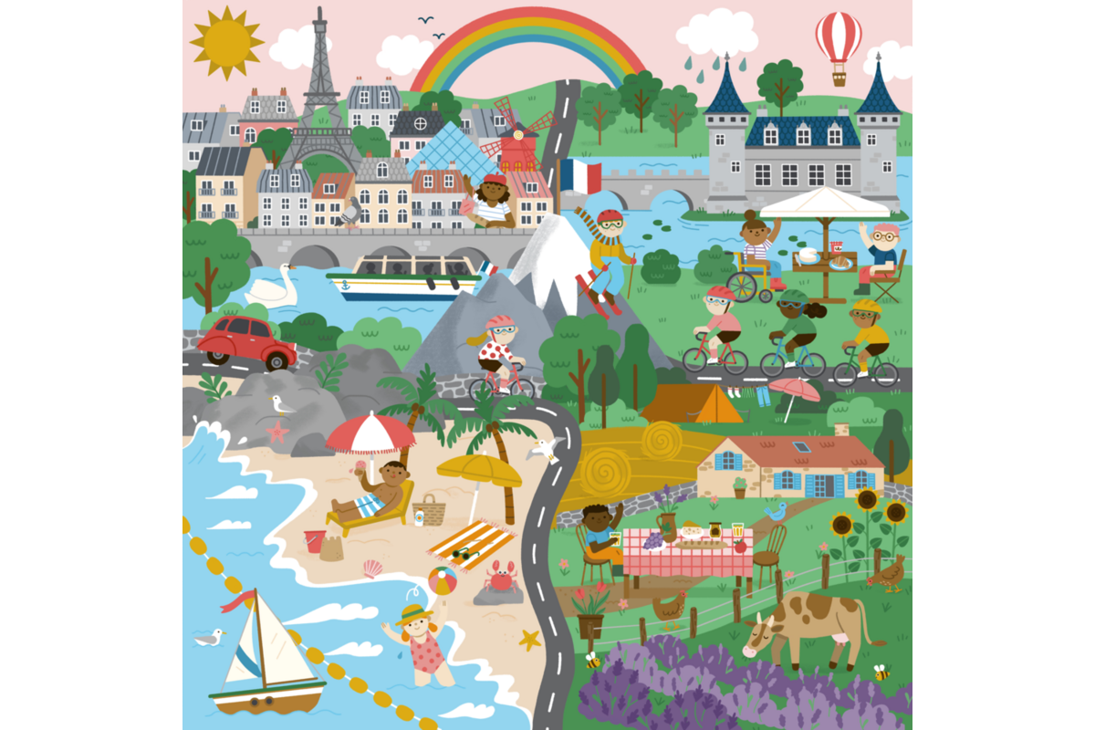 Rolf Puzzels - Puzzel landen Frankrijk, 81 stukjes