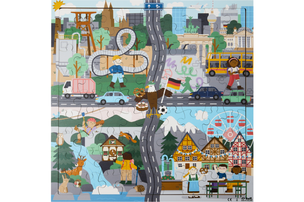 Rolf Puzzels - Puzzelserie landen, 4 stuks