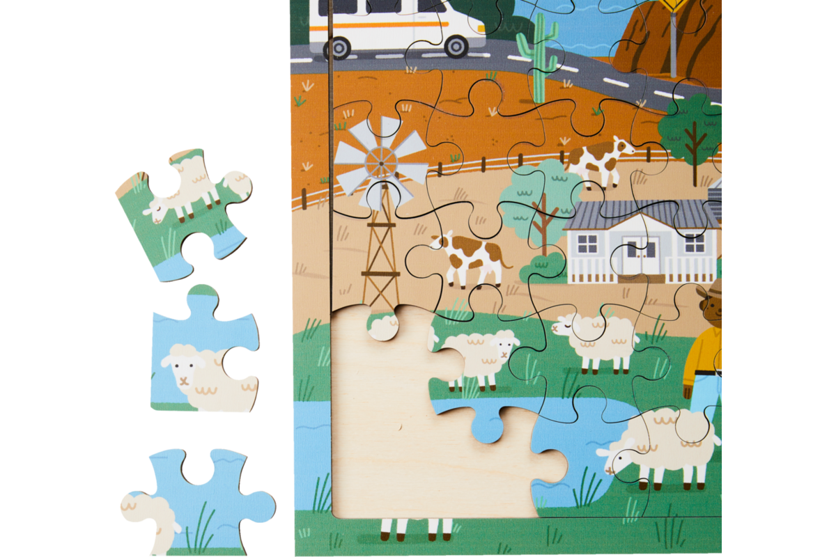 Rolf Puzzels - Puzzel landen Australië, 81 stukjes