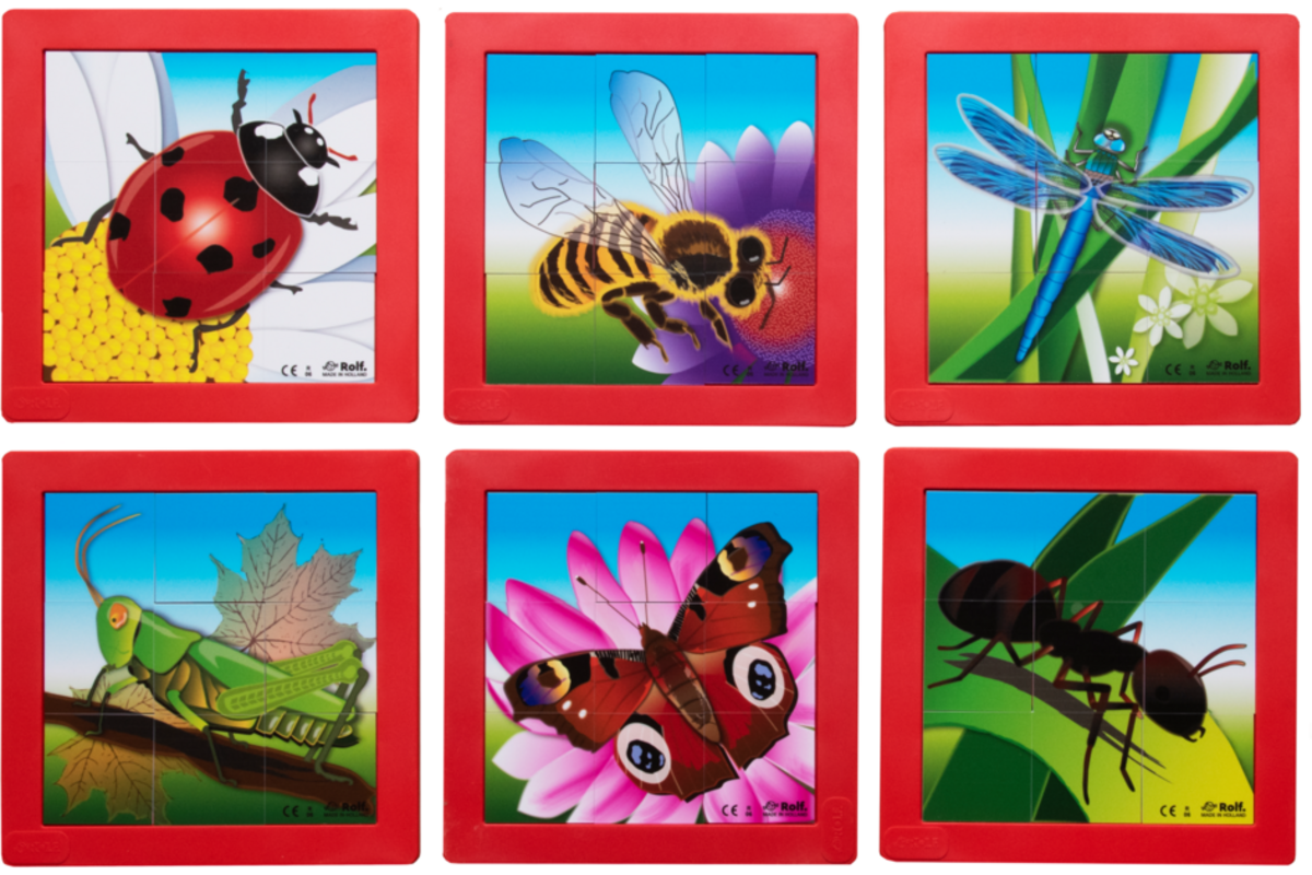 Rolf Puzzels - Puzzelserie insecten, kunststof